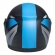 Capacete Taurus Articulado Zarref Neon - Preto Fosco/ Azul
