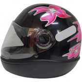 Capacete Taurus Fechado Fórmula 1r Femme - Preto / Rosa