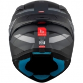 Capacete Mt Fechado Targo S Britain C2  - Cinza / Preto Fosco
