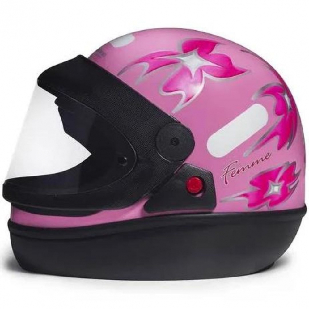 Capacete Taurus Fechado  San Marino Femme - Rosa