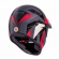 Capacete Esportivo Bieffe 3 Sport Hills Cross Trilha C/ Viseira  - Preto Brilho / Cinza / Vermelho