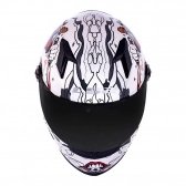 Capacete Ls2 Fechado  Classic Crazy Clown - Branco