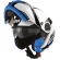 Capacete Givi Articulado Com Óculos Solar Interno X21 Spirit Brilhoso - Branco/ Preto/ Azul