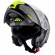 Capacete Givi Articulado Com Óculos Solar Interno X21 Spirit   - Cinza Fosco/ Preto/ Amarelo