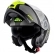 Capacete Givi Articulado Com Óculos Solar Interno X21 Spirit   - Cinza Fosco/ Preto/ Amarelo