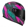 Capacete Ls2 Fechado  Classic Draze -  Cinza / Verde / Rosa