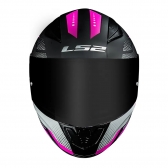 Capacete Ls2 Fechado Rapid Doom - Preto / Rosa