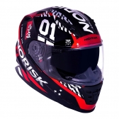 Capacete Norisk Fechado  Soul Advance Tokyo - Vermelho