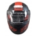 Capacete Taurus Articulado Zarref New Neon – Preto Fosco / Vermelho