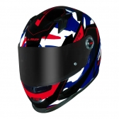 Capacete Ls2 Fechado Classic Ff358 Tank - Vermelho / Azul