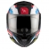 Capacete Mt Atom 2 Articulado Com Óculos Solar Interno Bast A0 Perolizado Branco / Azul / Vermelho