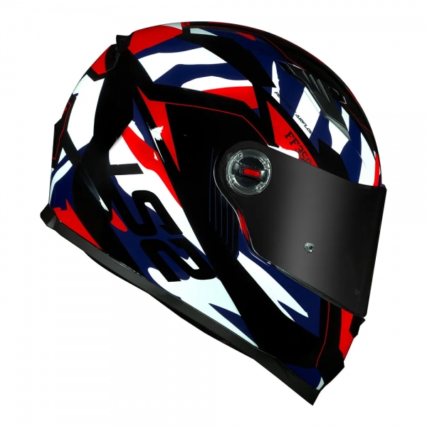 Capacete Ls2 Fechado Classic Ff358 Tank - Vermelho / Azul