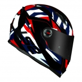 Capacete Ls2 Fechado Classic Ff358 Tank - Vermelho / Azul