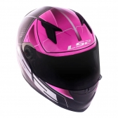 Capacete Ls2 Fechado Classic Ff358 Ultra - Rosa
