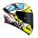 Capacete  Kyt Fechado Tt Course 98 Bomb Replica - Branco / amarelo