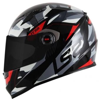 Capacete Ls2 Fechado Classic Ff358 Tank - Vermelho