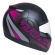Capacete Taurus Articulado Zarref Neon - Preto Fosco/ Rosa