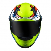 Capacete Ls2 Fechado  Classic Ff358 Tribal -  Amarelo