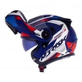 Capacete Norisk Articulado  Route Ff345 Speedmax – Azul Fosco/Branco