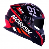 Capacete Norisk Fechado  Soul Advance Tokyo - Vermelho