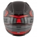 Capacete Givi Fechado Com Óculos Solar Interno 50.5 Lightning  - Preto/Cinza/Vermelho