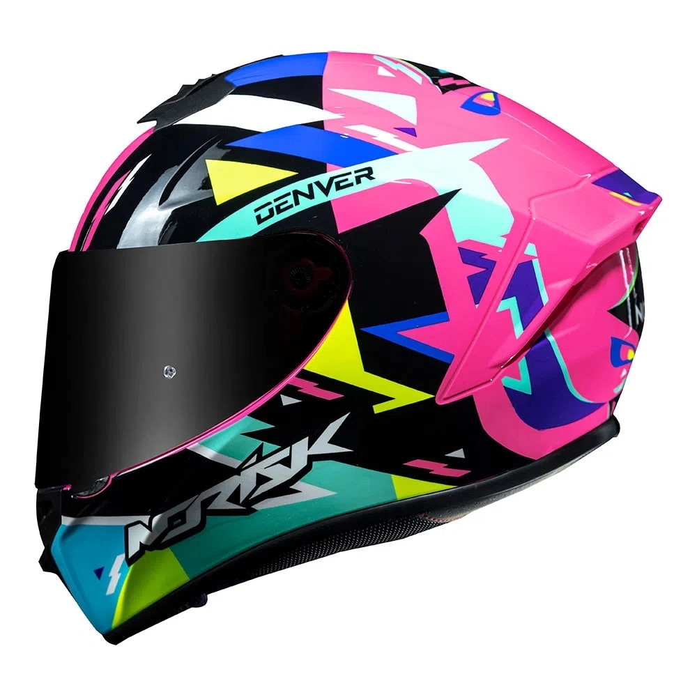 Capacete Norisk Fechado  Supra Denver - Rosa