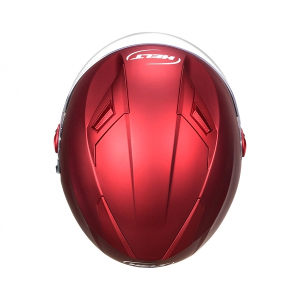 Capacete Helt Aberto Com Óculos Solar Interno Citylight  -  Vermelho Fosco