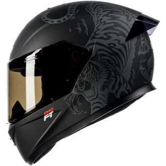 Capacete Bieffe Fechado  B12 Ft Felipe Titto – Preto Fosco