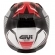 Capacete Givi Fechado Com Óculos Solar Interno 50.5 Stoccarda Blade - Preto / Vermelho