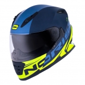 Capacete Norisk Fechado  Soul Advance Manty – Azul Fosco / Amarelo