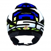Capacete Ls2 Aberto  Airflow Starwar – Branco / Azul