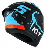 Capacete Kyt Fechado Tt Course Jaume Masia Winter Test - Preto / Azul