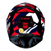 Capacete Ls2 Fechado Classic Ff358 Tank - Vermelho / Azul
