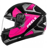 Capacete Peels Fechado  Spike Lup - Preto / Rosa