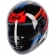 Capacete Peels Fechado  Spike Motion - Preto / Azul / Vermelho