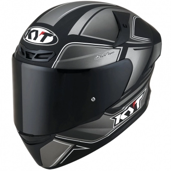 Capacete  Kyt Fechado Tt Course Tourist Matt Cool Grey - Cinza Fosco  / Preto