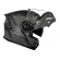 Capacete Norisk Articulado Com Óculos Solar Interno Motion Defender - Preto Fosco / Cinza Titanium