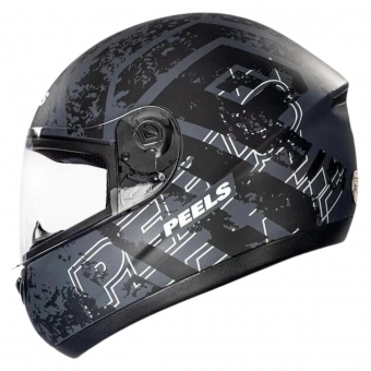 Capacete Peels Fechado  Spike Mob – Chumbo Fosco / Preto