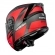 Capacete Norisk Articulado Com Óculos Solar Interno Motion Defender -  Vermelho Fosco / Cinza Titanium