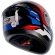 Capacete Peels Fechado  Spike Motion - Preto / Azul / Vermelho