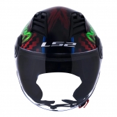 Capacete Ls2 Aberto Airflow Happy Dreams - Preto