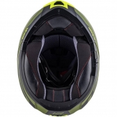 Capacete Givi Articulado Com Óculos Solar Interno X21 Spirit  - Verde Fosco(Militar)/ Preto/ Amarelo