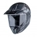 Capacete Esportivo Bieffe 3 Sport Hills Cross Trilha C/ Viseira  - Preto Brilho / Cinza