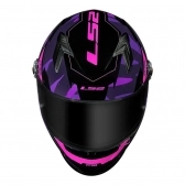 Capacete Ls2 Fechado Classic Ff358 Tank - Roxo
