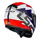 Capacete Ls2 Fechado Classic Ff358 Speedy - Roxo / Laranja