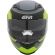 Capacete Givi 50.5 Soul Fechado Com Óculos Solar Interno - Preto Fosco/ Amarelo/ Cinza