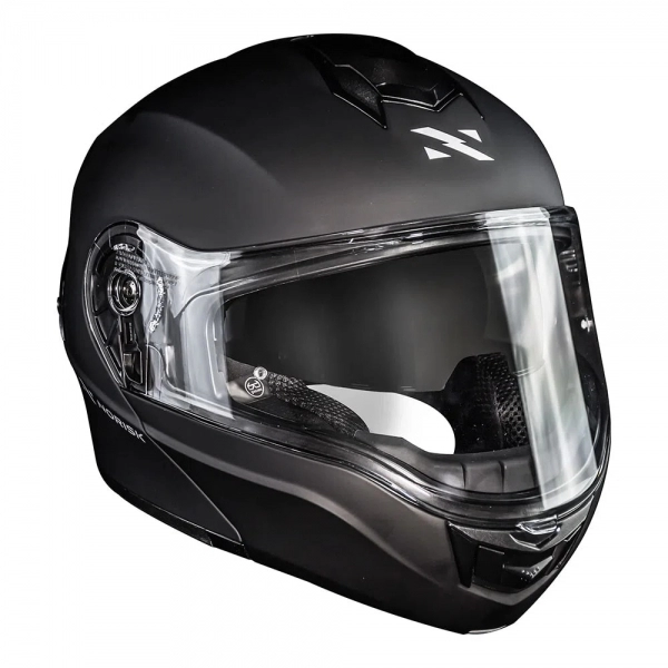 Capacete Norisk Articulado Com Óculos Solar Interno Motion  -  Preto Fosco