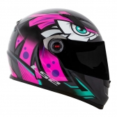 Capacete Ls2 Fechado  Classic Tribal - Rosa