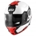 Capacete Givi  Articulado Com Óculos Solar Interno X21 Spirit Brilhoso - Branco/ Preto/ Vermelho