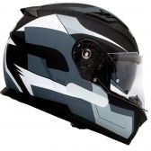 Capacete Givi 50.5 Sport Fechado Com Óculos Solar Interno - Preto / Cinza / Branco Fosco